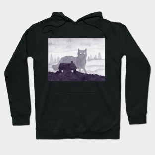 The Evening of Giant Cats Hoodie